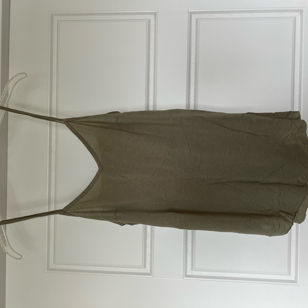 Olive Green Tank. Size: S. Brand: Truly Madly Deeply.